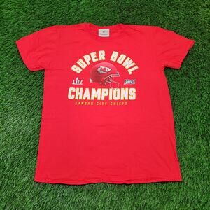 Official Fanatics KC Chiefs Super Bowl LIV Champions T-Shirt Medium (Tag L)